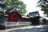 北西側より拝殿・本殿を見る（2019年8月撮影）