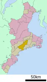 大紀町位置図