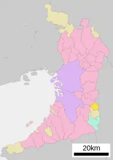 太子町 (大阪府)位置図
