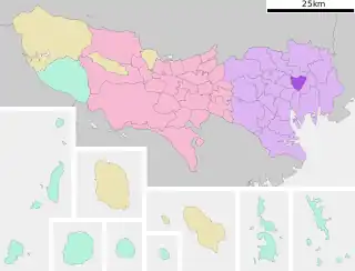 台東区位置図
