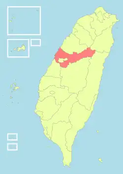 台中県の位置