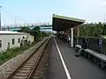 上員駅に進入するDR1000型気動車