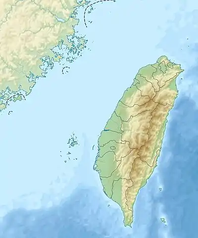 獅頭山の位置(台湾内)