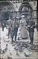 Takeuchi Taizo with the Reicherts and Ebert, Piazza San Marco, Venice, 1910