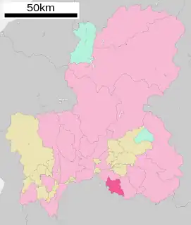 多治見市位置図