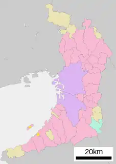 田尻町位置図