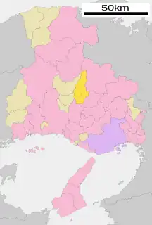 多可町位置図