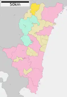 高千穂町位置図