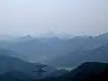 高岳頂上付近から三田方面を望む