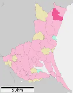 高萩市位置図