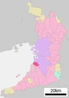高石市位置図