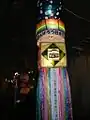 トンネル内の七夕飾り