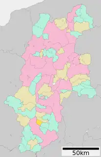 高森町 (長野県)位置図
