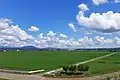 鷹巣市街地西側の田園風景