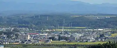 北北西から望む大字鷹巣