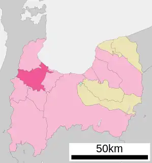 高岡市位置図