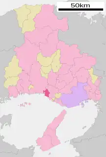 高砂市位置図