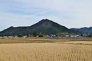 八上城のある高城山(丹波富士)