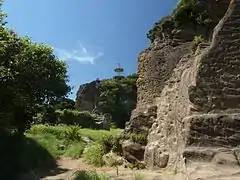 園内から見た展望台