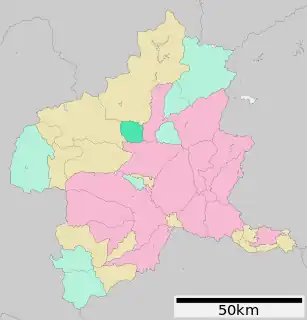 高山村 (群馬県)位置図
