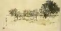 南都の夏(1914年。南都は奈良の雅称)