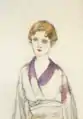 着物の女（1933年、ヨーロッパ滞在中に制作）