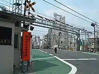 自動化前の南側の踏切（大踏切）（2005年9月19日）