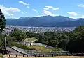 南に聳える赤石山系