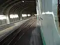 鉄道のスノーシェルター(JR北海道滝ノ上駅)