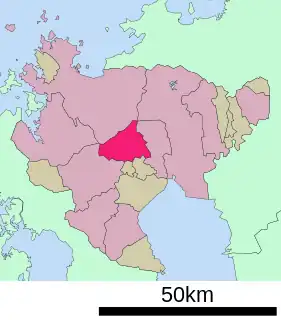 多久市位置図