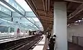 工事中のホーム（2008年2月22日）