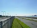 左岸 羽田空港トンネル手前