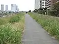 左岸 ガス橋緑地付近