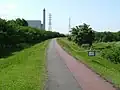 右岸 多摩川サイクリングロードに復帰