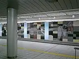 構内の壁面画