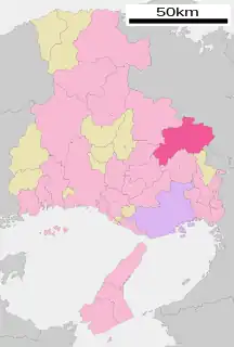 丹波篠山市位置図