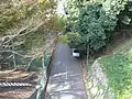 大堀切跡を上部から撮影