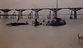 1920年完成の二代目台北大橋（木造橋）