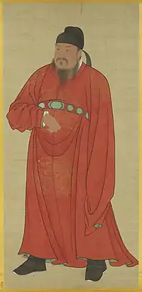 唐高祖の円領衫
