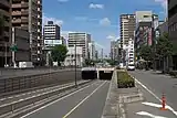 谷町6交差点にあるアンダーパス