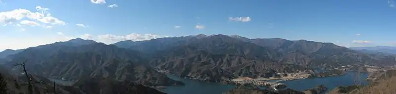 高取山展望台から西側の眺望 (2007年2月撮影)