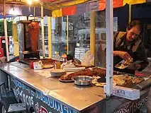 モレリア(メキシコ)のタコスタンド