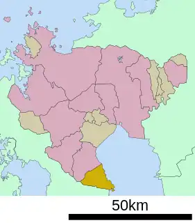 太良町位置図