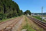 駅構内 摂待駅方面（2013年9月29日）