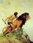 エドガー・ライス・バローズ著『ターザンと黄金の獅子（英語版）』1923年