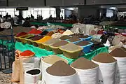 香辛料市場の様子