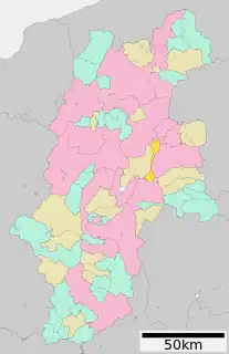 立科町位置図