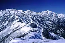 爺ヶ岳から望む立山連峰