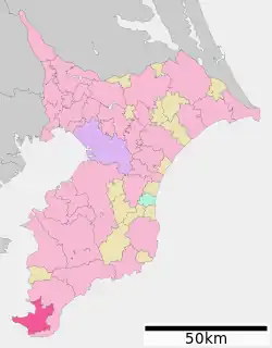 館山市位置図