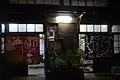 銭湯の入口（夜間）